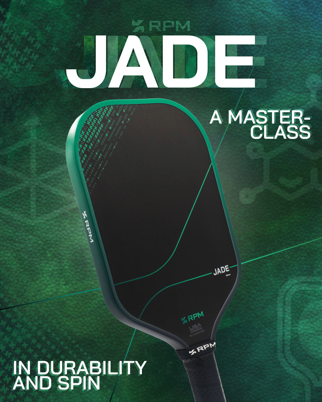 RPM Jade Elongated Pickleball Paddle