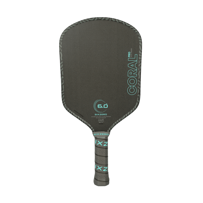 Six Zero Coral Pro 16mm Hybrid pickleball paddle
