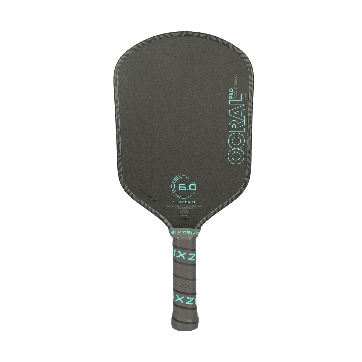 Six Zero Coral Pro 16mm Elongated pickleball paddle